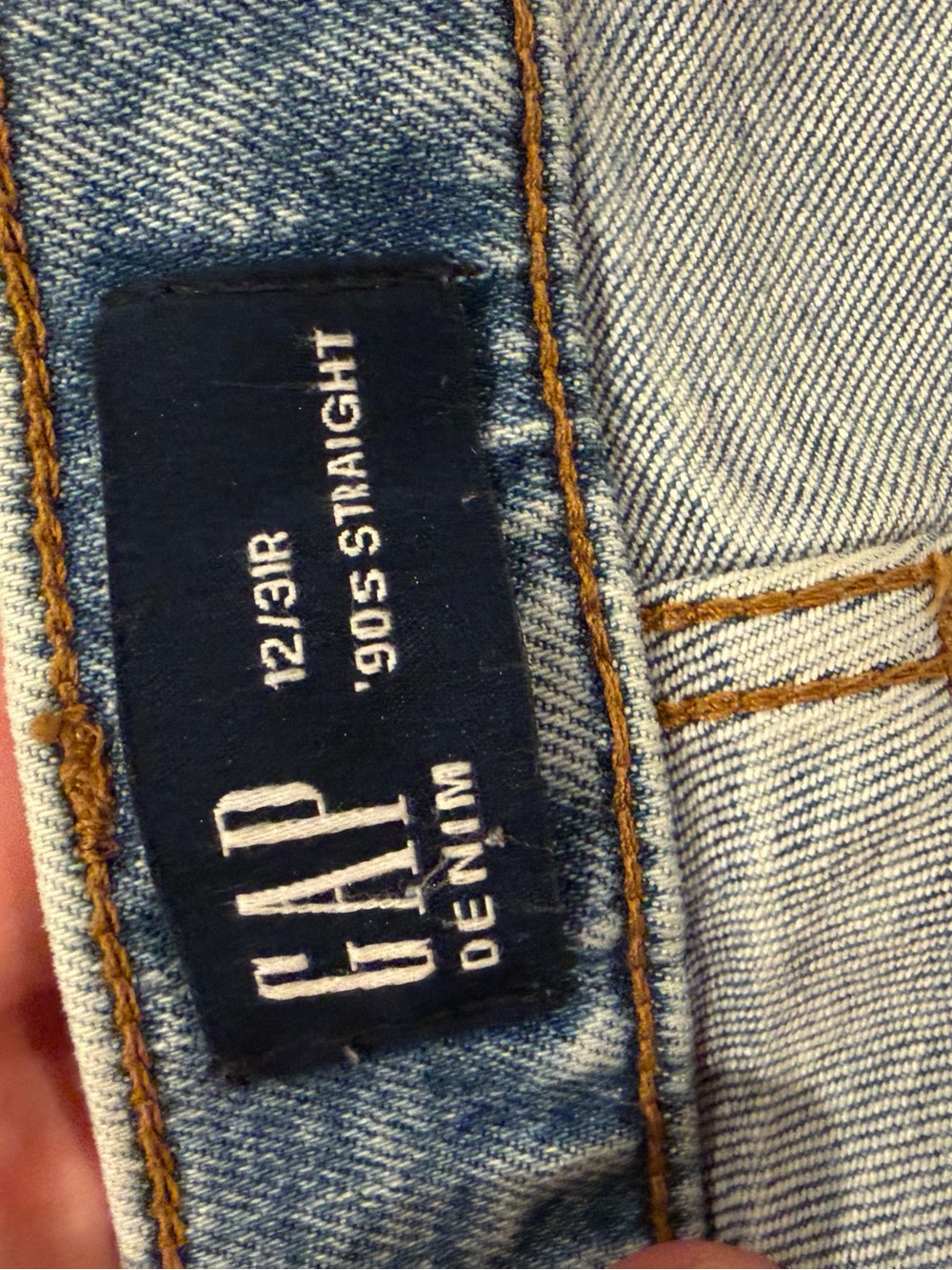 Gap High Rise '90s Slim Straight Jeans light wash - Picture 5 of 5